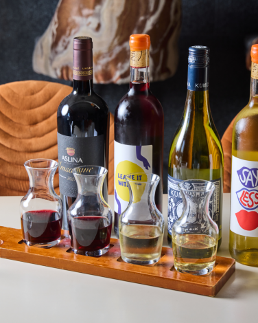 Somm's Wine Flight, Half Red, Half White