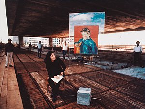 PÔSTER LINA BO BARDI NA CONSTRUÇÃO DO MASP - LEW PARRELLA