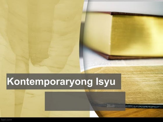 1 konsepto ng kontemporaryong isyu