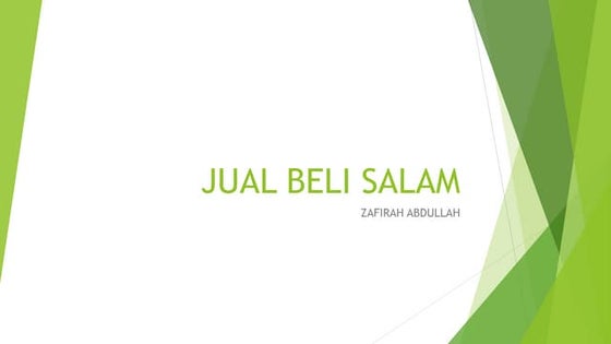 Jual beli salam