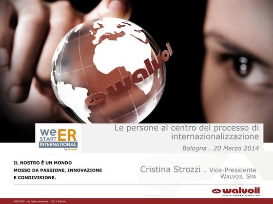 Cristina Strozzi - Le persone al centro del processo di internazionalizzazione