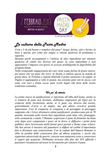 2 feb2013 la cultura della pasta madre