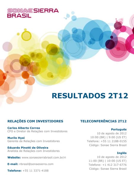 30 06-2012 - divulgação de resultados 2 t12