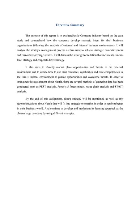 “Strategic management process of a selected organization”.Nestle-docx.docx