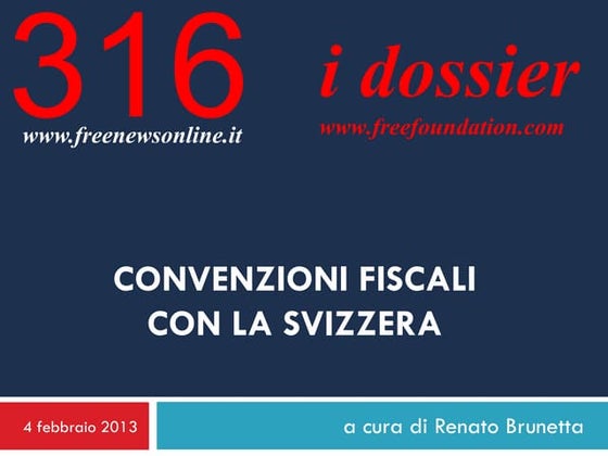 Convenzioni fiscali con la Svizzera