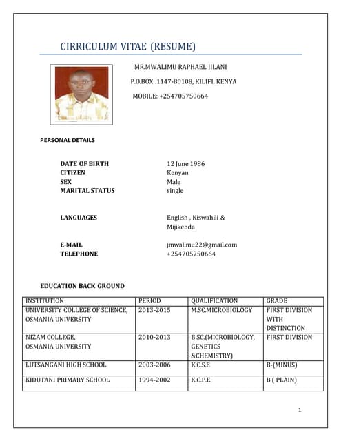CURRICULUM  VITAE.RAPH