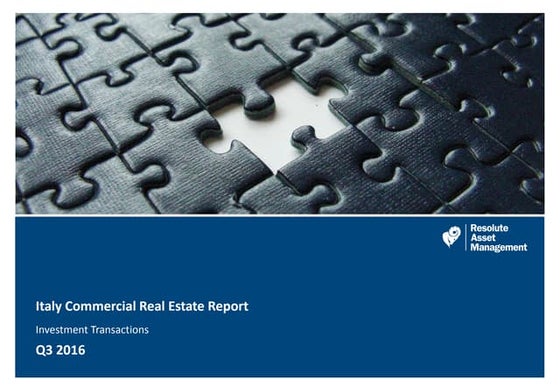 Italy CRE Q3 2016