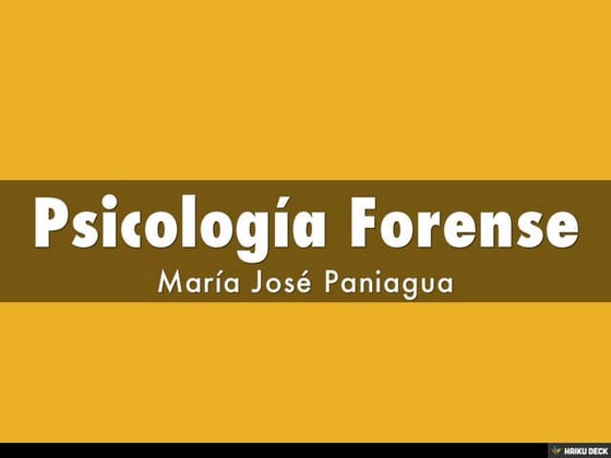 Psicología Forense