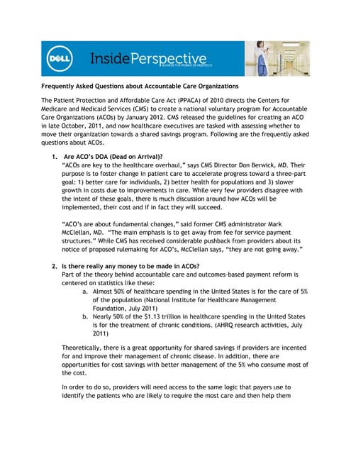 ACO faq 111611