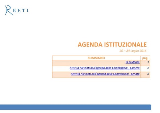Agenda istituzionale 20 24.07.2015 - rottamatore