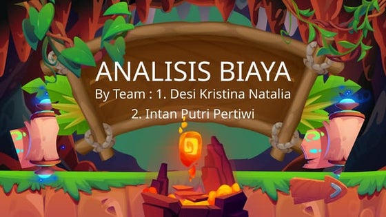 ANALISIS BIAYA  Ekonomi Manajerial SMT 4