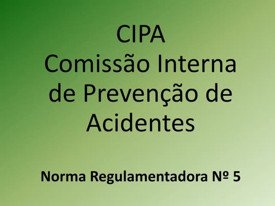 Apresentação cipa