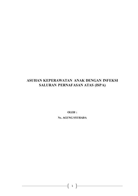 Askep Anak dengan ISPA