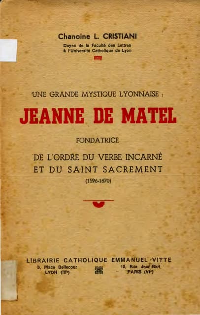Jeanne de-matel-chanoine-l.cristiani-1947