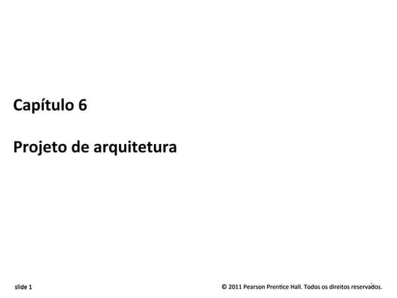Arquitetura de Software slides sommerville