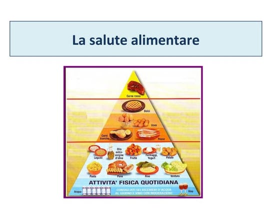 la salute alimentare