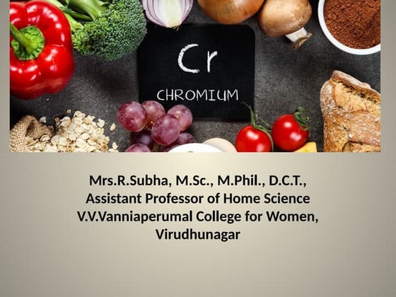 CHROMIUM & Glucose Tolerance Factor.pptx