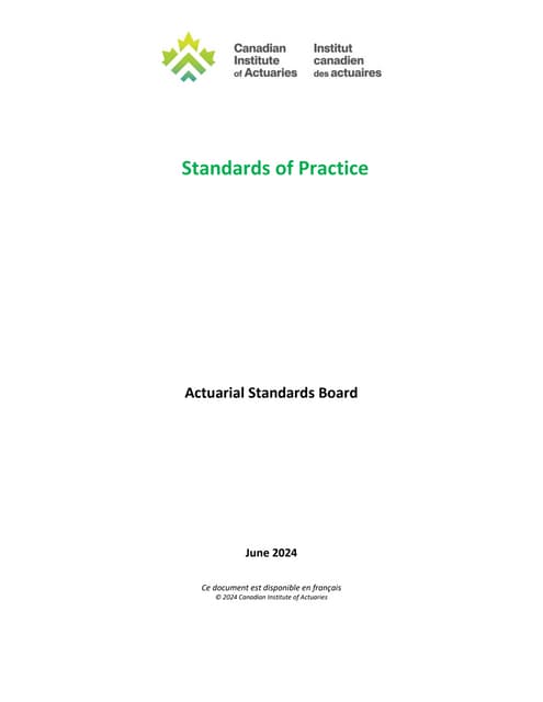Canadian Institute of Actuaries Standards of Practice.pdf