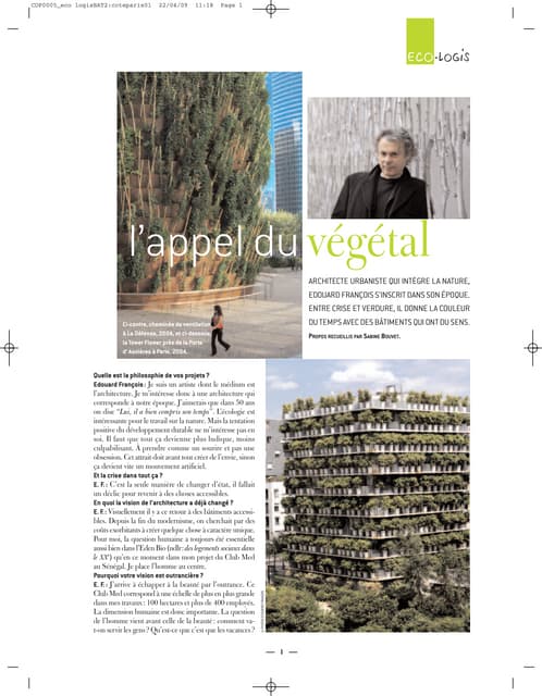 L’appel du végétal