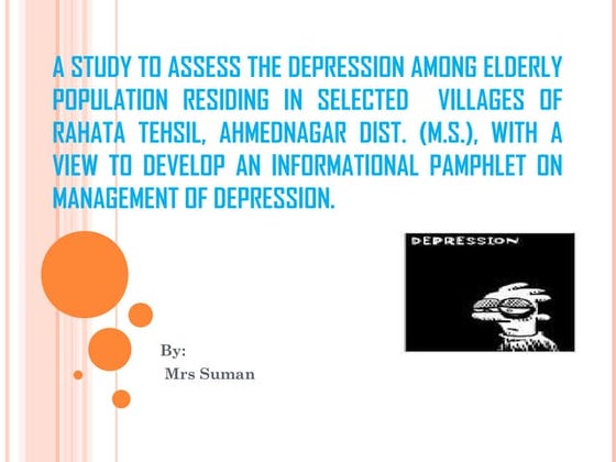 Depression paper presentation