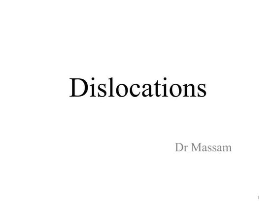 Dislocations And Fractures Of Bones pptx