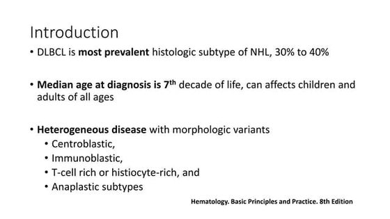 DLBCL- Recent Molecular Classification.pptx