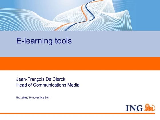 E learning tools-ichec