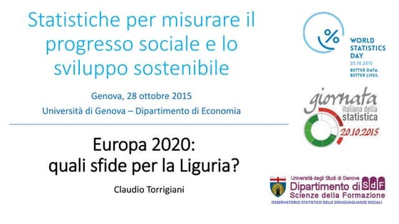 Europa 2020: quali sfide per la Liguria? - Claudio Torrigian