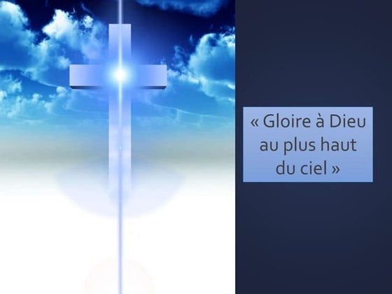 Prière : Gloire à Dieu au plus haut des cieux de Patrick Richard