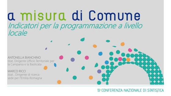 Antonella Bianchino, Indicatori per la programmazione a livello locale