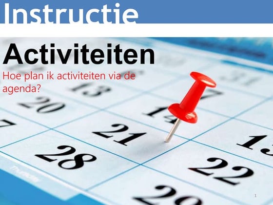 Instructie Qsuite | Hoe plan ik activiteiten via de activiteitenagenda?