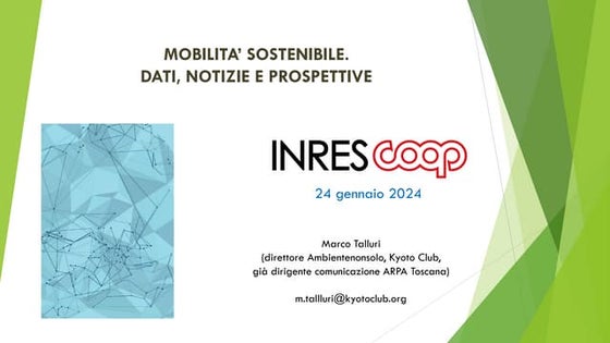 Mobilità sostenibile, dati, notizie e prospettive