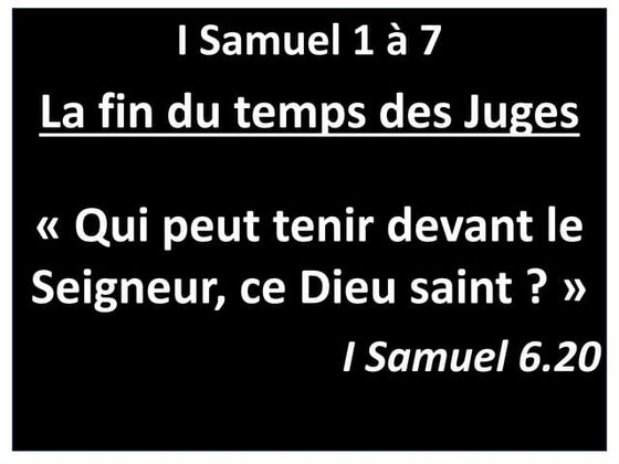 I samuel 1 a 7