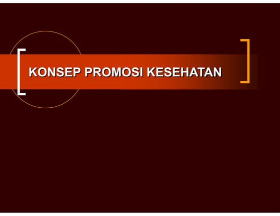 konsep promosi kesehatan pada mahasiswa keperawatan