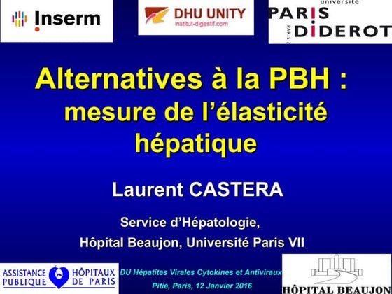 Castera  élastométrie:pbh du16