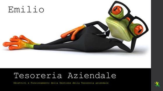 La gestione della tesoreria aziendale
