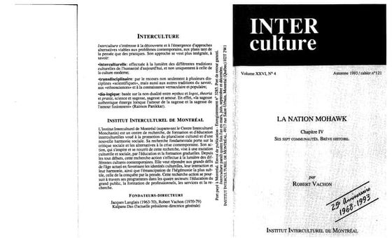La nation mohawk brève histoire robert vachon