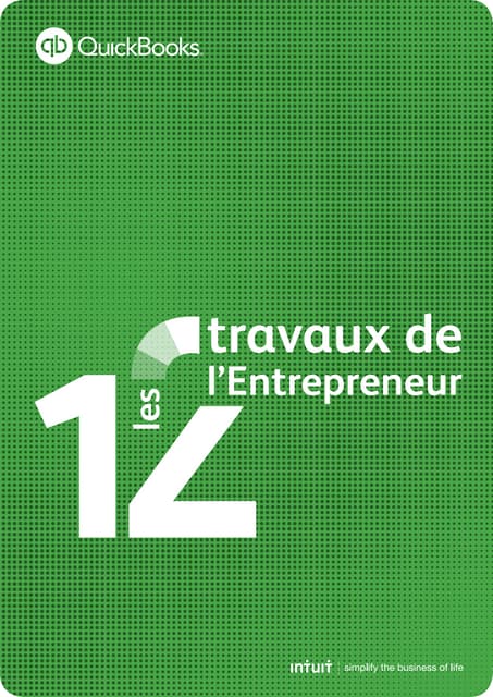 Les 12 travaux de l'entrepreneur - QuickBooks France