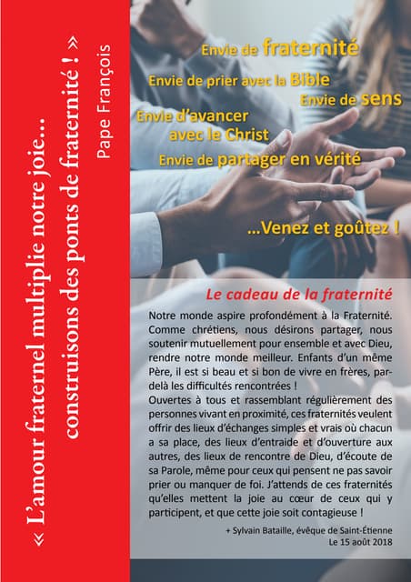 Livret de présentation des fraternités locales missionnaires