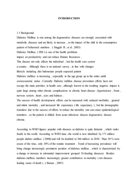 Makalah bahasa inggris diabetes melitus