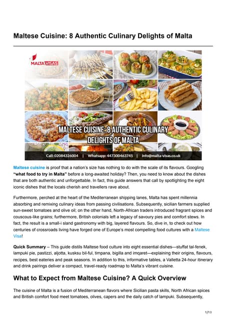 Maltese Cuisine 8 Authentic Culinary Delights of Malta.pdf