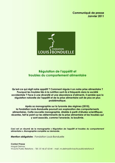 Monographie regulation-appetit-satiete
