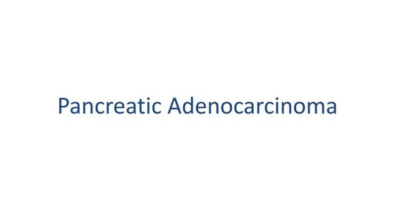 Pancreatic Cancer
