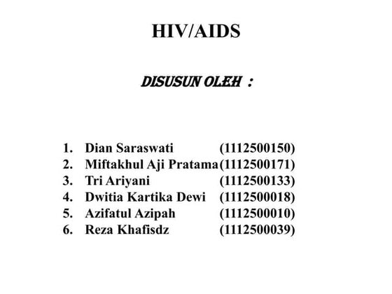 Power point hiv aids