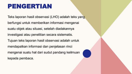 PPT TEKS Laporan Hasil Observasi Kelas X SMA