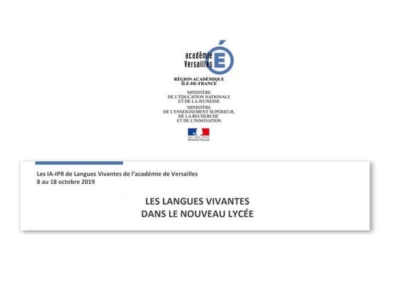 Présentation nouveau lycée octobre 2019