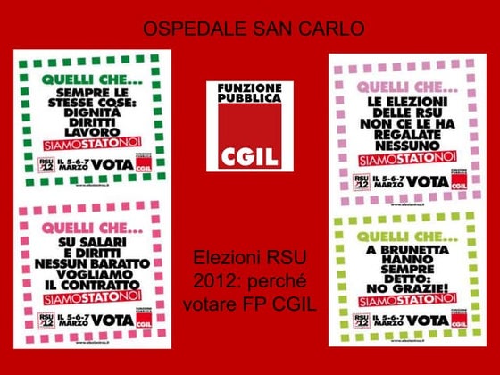 Presentazione cgil   siamo stati noi 1 san carlo