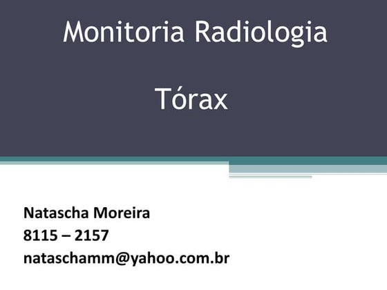 Revisão radio tórax