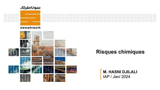 Risques chimiques DANS LES ZONES INDUSTRIELLES