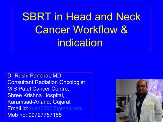SBRT in  head and neck cancer